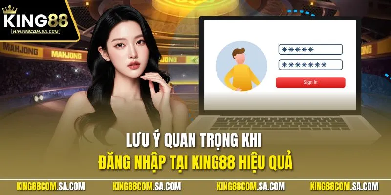 Lưu ý quan trọng khi đăng nhập tại KING88 hiệu quả